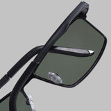 RideX Edition – Gray Green Rectangle Sunglasses | UV400 Polarized | Unisex