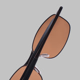 Swiftor Full Brown Polarized Rectangle Sunglasses | UV400
