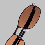 Swiftor Full Brown Polarized Rectangle Sunglasses | UV400