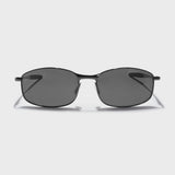 Swiftor Gun Black Polarized Rectangle Sunglasses | UV400