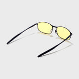 Swiftor Black Yellow Polarized Rectangle Sunglasses | UV400