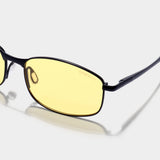 Swiftor Black Yellow Polarized Rectangle Sunglasses | UV400