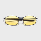 Swiftor Black Yellow Polarized Rectangle Sunglasses | UV400