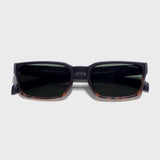 Sydney – Black Tortoise Green Rectangle Sunglasses | UV400 Polarized