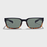 Sydney – Black Tortoise Green Rectangle Sunglasses | UV400 Polarized