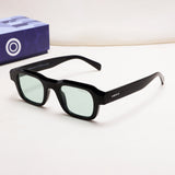 Walter Black Green Square Sunglasses
