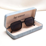 Lecter – Full Black Rectangle Sunglasses | UV400 | Men & Women
