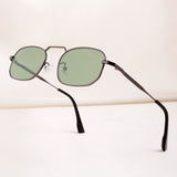 Imperio Gun Green Rectangle Sunglasses for Men & Women | UV400