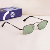 Imperio Gun Green Rectangle Sunglasses for Men & Women | UV400
