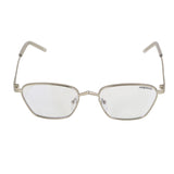 Andreas Silver Transparent Edition Trapezoid Sunglasses