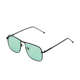 The Godfather Black Green Candy Square Sunglasses