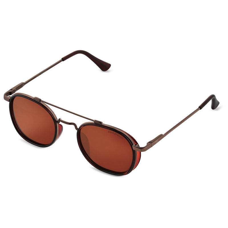 Women's Narrow Metal Round Sunglasses - Universal Thread™ Gold : Target