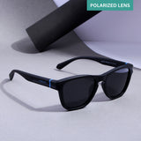 Breeze Full Black Polarized Round TR90 Sunglasses