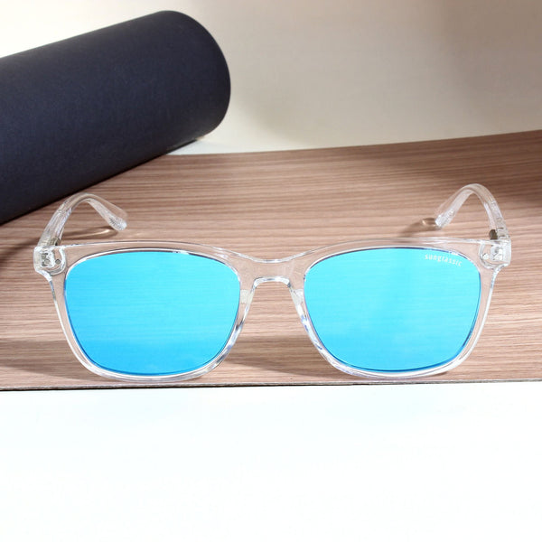 Marlton. Aqua Mercurial Polarized TR90 Square Sunglasses