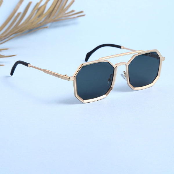 Commando Gold Black Edition Octagon Sunglasses