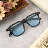 Kingsman Black Blue Square Sunglasses