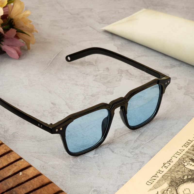 Kingsman Black Blue Square Sunglasses