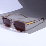 Twister Brown Polarized Rectangle TR90 Sunglasses